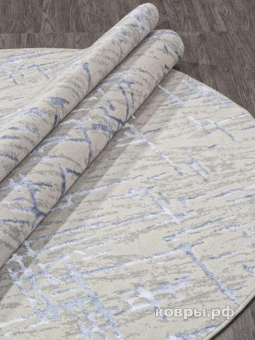 ковер MERINOS LIMAN F164 CREAM-BLUE Овал — фото 3