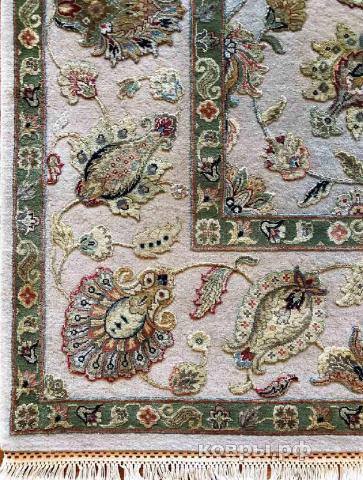 ковер ручной работы Индийский ковер ручной работы из шелка и шерсти Agra (Агра) 2.51x3.45 — фото 3