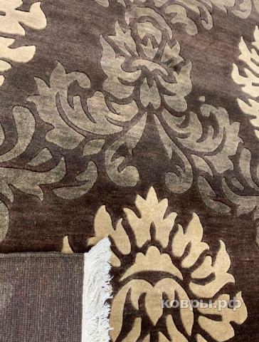 ковер ручной работы Индийский ковер ручной работы из шелка и шерсти 2.46x1.55 — фото 4