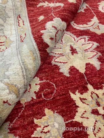 ковер ручной работы Шелковый Афганский ковер ручной работы Сhoubi Ziegler (Чуби зиглер) 3.05x1.97 — фото 2