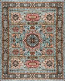 Шелковый Афганский ковер ручной работы Mamluk (Мамлук) 3.44x2.79