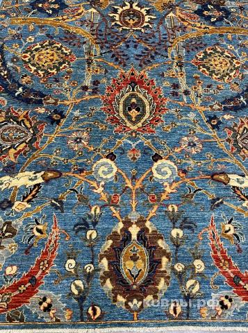 ковер ручной работы Шелковый Афганский ковер ручной работы Bidjar (Биджар)  2.74x1.85 — фото 3