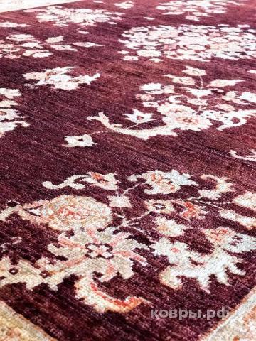 ковер ручной работы Афганский ковер ручной работы из шелка и шерсти Сhoubi Ziegler (Чуби зиглер) 2.33x1.7 — фото 2