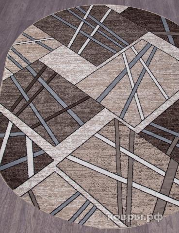 ковер MERINOS SIERRA D487 BEIGE-BROWN 2 Овал — фото 2