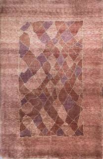 Шерстяной ковер ручной работы 2.42x1.7 из натуральных материалов