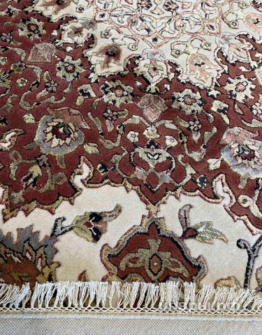 ковер ручной работы Индийский ковер ручной работы из шелка и шерсти Agra (Агра)  2.51x2.51 — фото 3