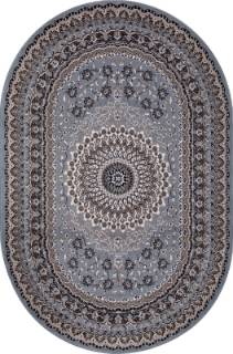 Ковер SIERRA D504 BLUE-BROWN 2 Овал