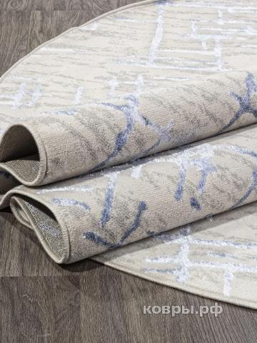 ковер MERINOS LIMAN F164 CREAM-BLUE Овал — фото 4