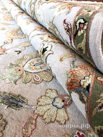 ковер ручной работы Индийский ковер ручной работы из шелка и шерсти Agra (Агра) 2.51x3.45 — фото 4