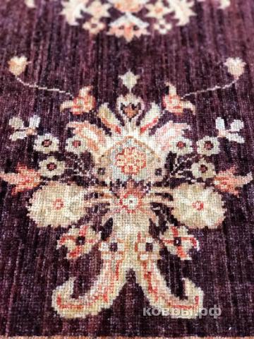 ковер ручной работы Афганский ковер ручной работы из шелка и шерсти Сhoubi Ziegler (Чуби зиглер) 2.33x1.7 — фото 3