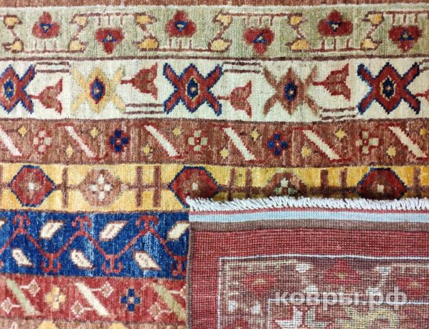 ковер ручной работы Афганский ковер ручной работы из шелка и шерсти Shawl (Шаль) 2.88x2.14 — фото 3