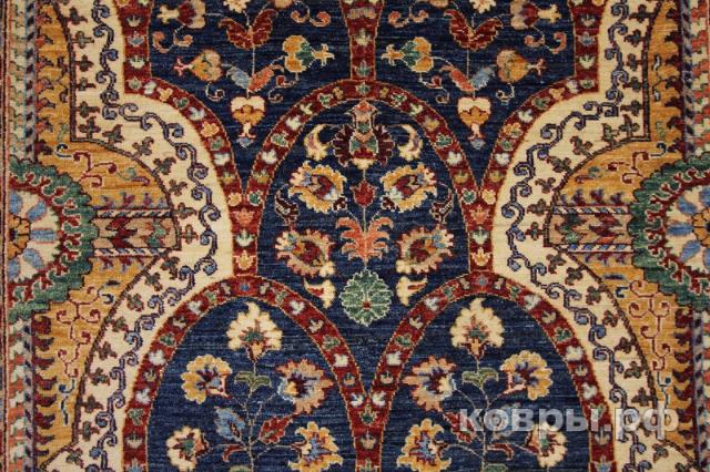 ковер ручной работы Шерстяной Афганский ковер ручной работы Kazakh (Казах) 2.42x1.71 — фото 3