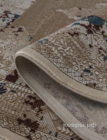 ковер KARMEN HALI QUANTUM 03010B BROWN / BROWN Овал — фото 2