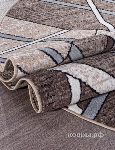 ковер MERINOS SIERRA D487 BEIGE-BROWN 2 Овал — фото 3