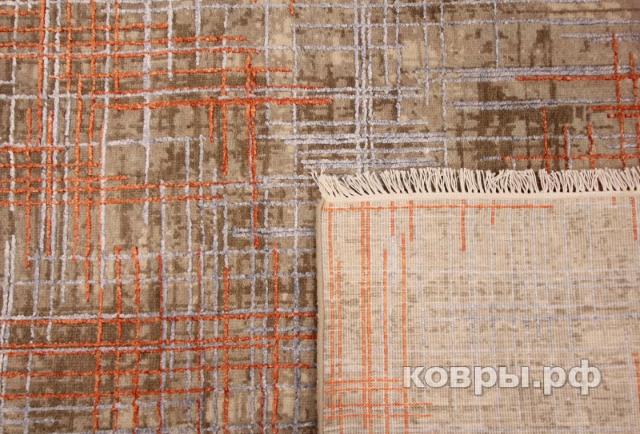 ковер ручной работы Индийский ковер ручной работы из шелка и шерсти 2.35x1.75 — фото 3