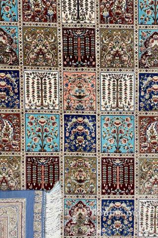 ковер ручной работы Шелковый Иранский ковер ручной работы Qum (Кум)  2.94x1.98 — фото 4