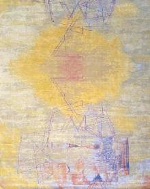 Индийский ковер ручной работы из шелка и шерсти 4.58x3.67