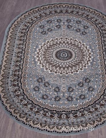 ковер MERINOS SIERRA D504 BLUE-BROWN 2 Овал — фото 2