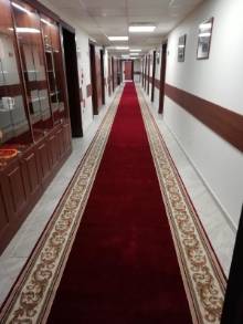 Бордовая ковровая дорожка Olympos d221 red, 1.4 м Бордовая ковровая дорожка Olympos d221 red, 1.4 м