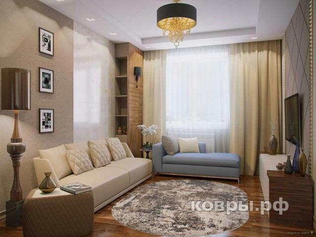 ковер Ковер ROZA SIESTA M028A CREAM / GRAY Овал — фото 3