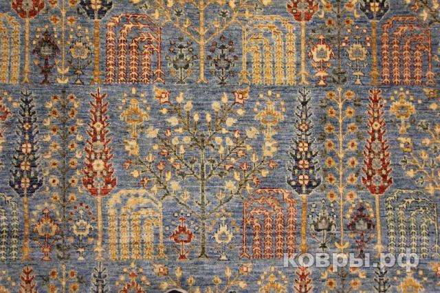 ковер ручной работы Шелковый Афганский ковер ручной работы Сhoubi (Чуби) 5.2x3.62 — фото 3