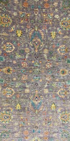 ковер ручной работы Шелковый Афганский ковер ручной работы Сhoubi (Чуби файн) 4.24x2.99 — фото 2