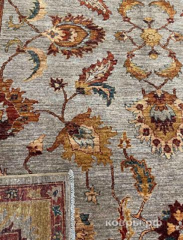 ковер ручной работы Афганский ковер ручной работы из шелка и шерсти Сhoubi (Чуби) 2.9x2.26 — фото 4