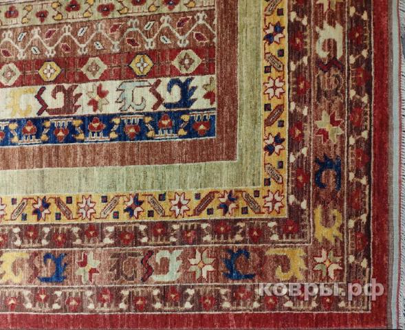 ковер ручной работы Афганский ковер ручной работы из шелка и шерсти Shawl (Шаль) 2.88x2.14 — фото 4