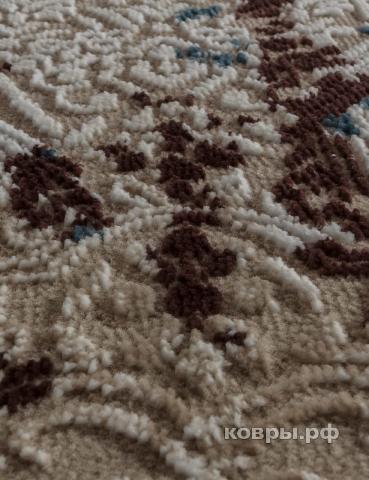 ковер KARMEN HALI QUANTUM 03010B BROWN / BROWN Овал — фото 3