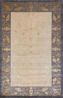 Китайский ковер ручной работы из шелка и шерсти 2x3