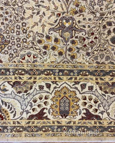 ковер ручной работы Индийский ковер ручной работы из шелка и шерсти Agra (Агра) 3.77x2.78 — фото 3