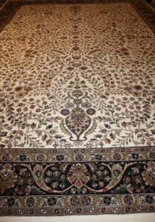 Шерстяной Индийский ковер ручной работы 3.63x2.48