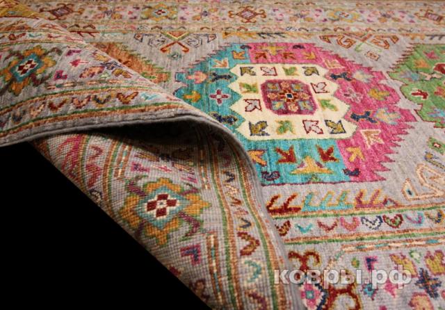 ковер ручной работы Шелковый Афганский ковер ручной работы Waziri (Вазири) 2.73x0.87 — фото 5