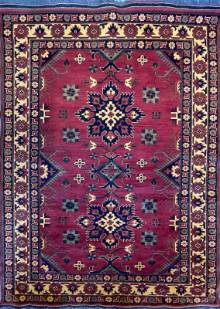 Шерстяной Афганский ковер ручной работы Merinos (Меринос)  2.06x1.5 Шерстяной Афганский ковер ручной работы Merinos (Меринос)  2.06x1.5