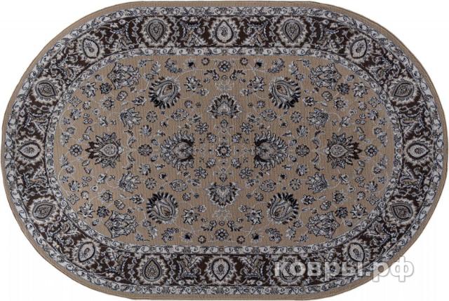 ковер Ковер AIDIN CARPET PRAGA 06030A BEJ / KAHVE Овал