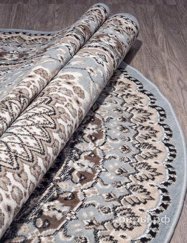 ковер MERINOS SIERRA D504 BLUE-BROWN 2 Овал — фото 3