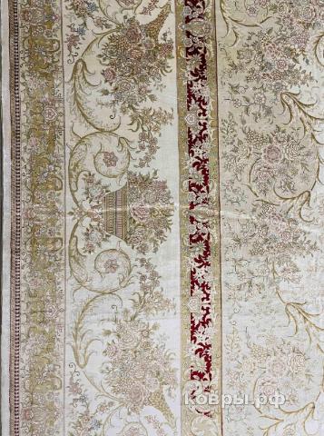 ковер ручной работы Шелковый Китайский ковер ручной работы 5.6x3.7 — фото 6