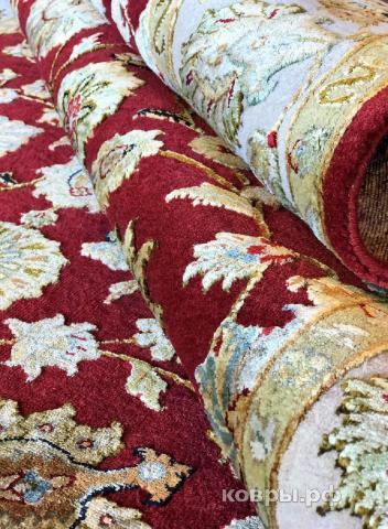 ковер ручной работы Индийский ковер ручной работы из шелка и шерсти Agra (Агра)  1.37x1.88 — фото 3