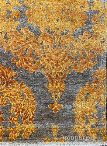 ковер ручной работы Индийский ковер ручной работы из шелка и шерсти 3.8x2.73 — фото 2