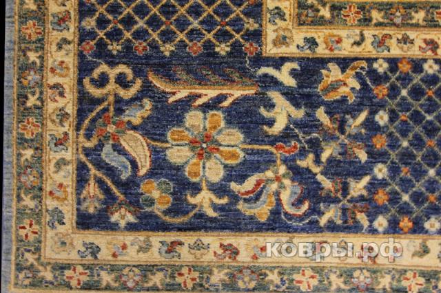 ковер ручной работы Шелковый Афганский ковер ручной работы Сhoubi (Чуби) 5.2x3.62 — фото 4