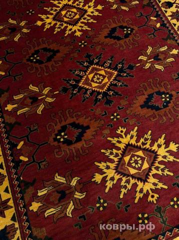 ковер ручной работы Шерстяной Афганский ковер ручной работы Merinos (Меринос) 2.01x1.55 — фото 2