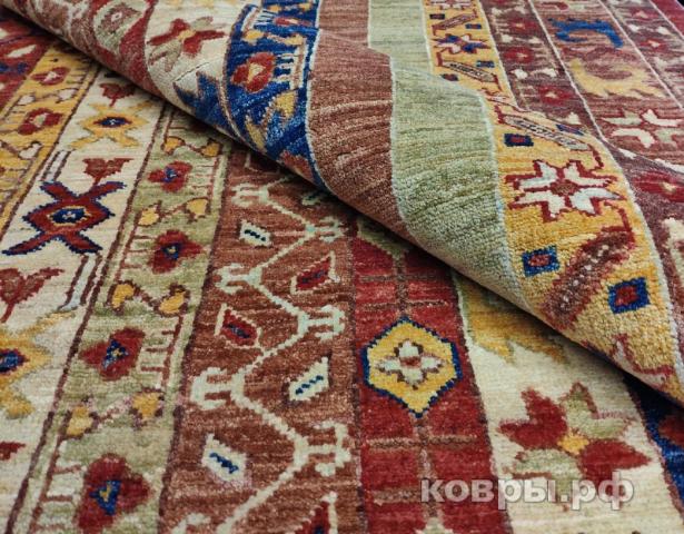 ковер ручной работы Афганский ковер ручной работы из шелка и шерсти Shawl (Шаль) 2.88x2.14 — фото 5