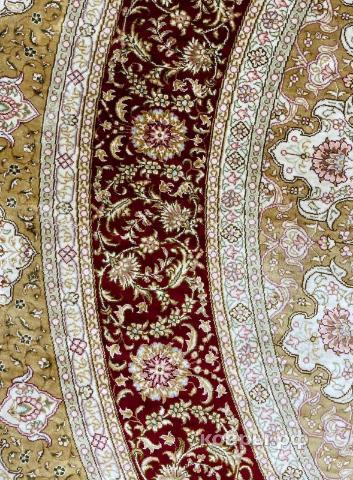 ковер ручной работы Шелковый Китайский ковер ручной работы Hereke (Хереке) 2.04x2.04 — фото 2