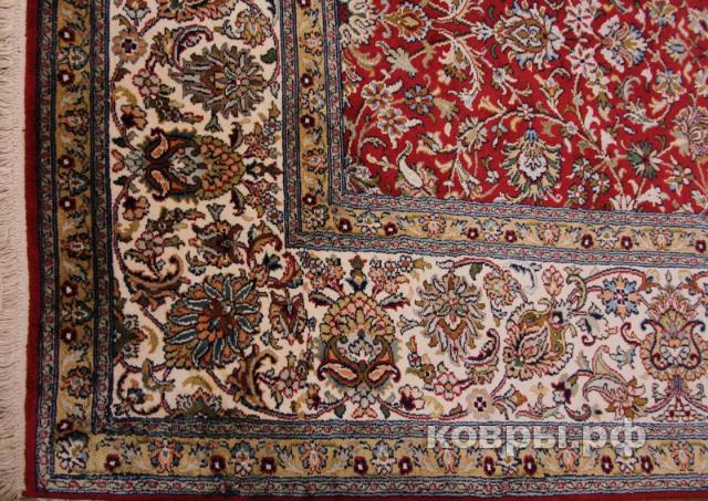 ковер ручной работы Шелковый Индийский ковер ручной работы Kashmir (Кашмир Авшан) 3.97x3.11 — фото 2