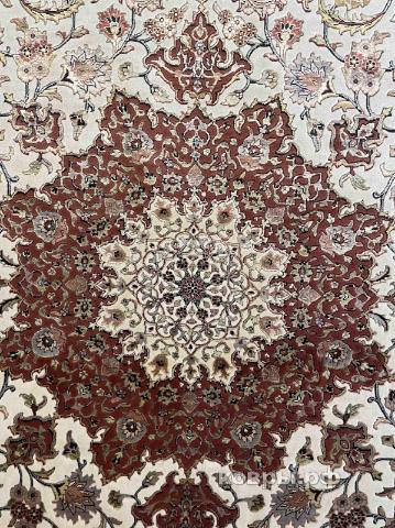 ковер ручной работы Индийский ковер ручной работы из шелка и шерсти Agra (Агра)  2.51x2.51 — фото 4