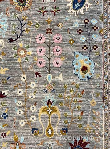 ковер ручной работы Шелковый Афганский ковер ручной работы Waziri (Вазири) 5.39x3.68 — фото 5