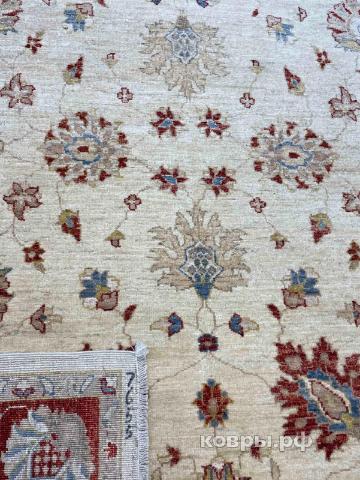 ковер ручной работы Афганский ковер ручной работы из шелка и шерсти Сhoubi Ziegler (Чуби зиглер) 2.02x1.55 — фото 2