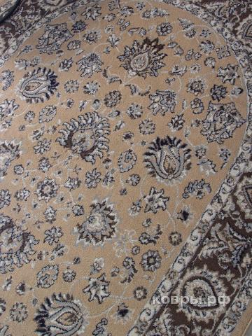 ковер Ковер AIDIN CARPET PRAGA 06030A BEJ / KAHVE Овал — фото 2