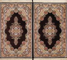 Шелковый Иранский ковер ручной работы Qum (Кум) 1.19x0.8