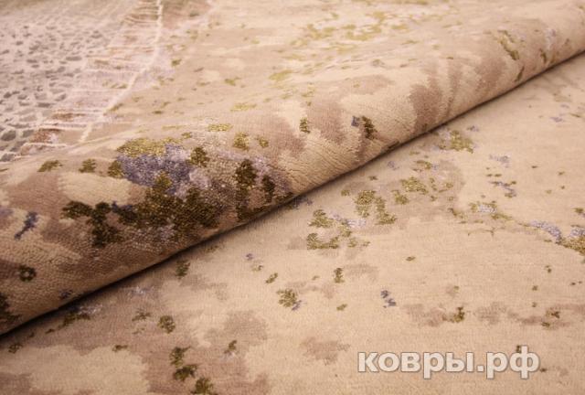 ковер ручной работы Индийский ковер ручной работы из шелка и шерсти 2.41x1.81 — фото 2